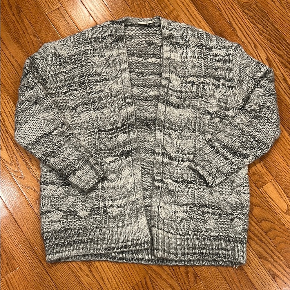 Gap Wool Blend Cable Knit Cardigan
